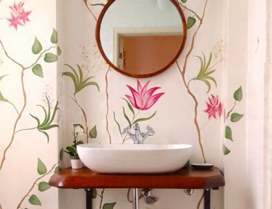 Bagno camera malva