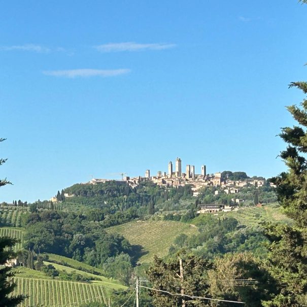 La vista sulle torri san giminiamo